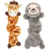Frisco Giraffe Bungee Plush Squeaky Dog Toy & Frisco Sloth Bungee Plush Squeaky Dog Toy -The Pet Haven Shop 302402 MAIN. AC SS1800 V1623064946