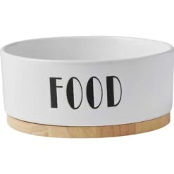 Frisco Ceramic Water Dog & Cat Bowl With Wood Base & Frisco Ceramic Food Dog & Cat Bowl With Wood Base -The Pet Haven Shop 302424 PT4. AC SS1800 V1623087146