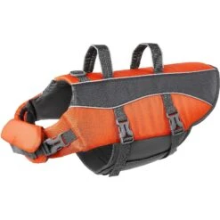 Frisco Ripstop Dog Life Jacket & Frisco Foam Rubber Floating Fetch Ball No Squeak Dog Toy -The Pet Haven Shop 303546 PT2. AC SS1800 V1623036449