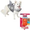 Frisco Shark Dog Life Jacket & KONG Aqua Dog Toy -The Pet Haven Shop 303588 MAIN. AC SS1800 V1623060442