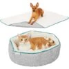 Frisco Sherpa Dog & Cat Blanket & Frisco Sherpa Hexagon Bolster Cat & Dog Bed -The Pet Haven Shop 303598 MAIN. AC SS1800 V1623064658