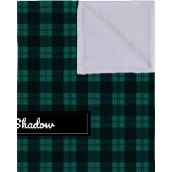 Frisco Personalized Plaid Soft Fleece Cat & Dog Blanket, 30" X 40" -The Pet Haven Shop 303999 PT2. AC SS1800 V1637609803