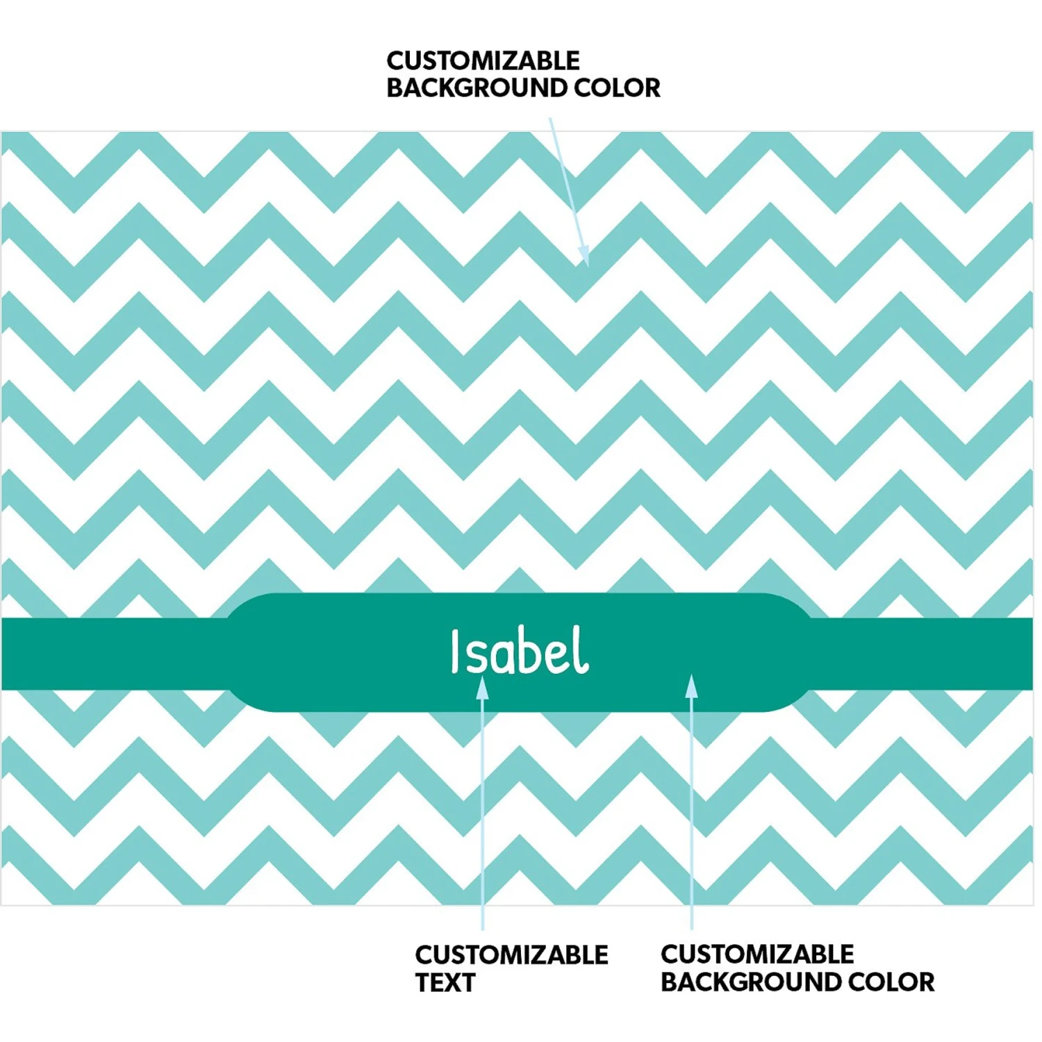 Frisco Personalized Subtle Chevron Soft Fleece Cat & Dog Blanket, 30" X 40" 6 Frisco Personalized Subtle Chevron Soft Fleece Cat & Dog Blanket, 30" X 40" - Image 4