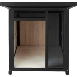 Frisco Modern Wooden Outdoor Dog House, White -The Pet Haven Shop 304038 PT4. AC SS1800 V1641481007