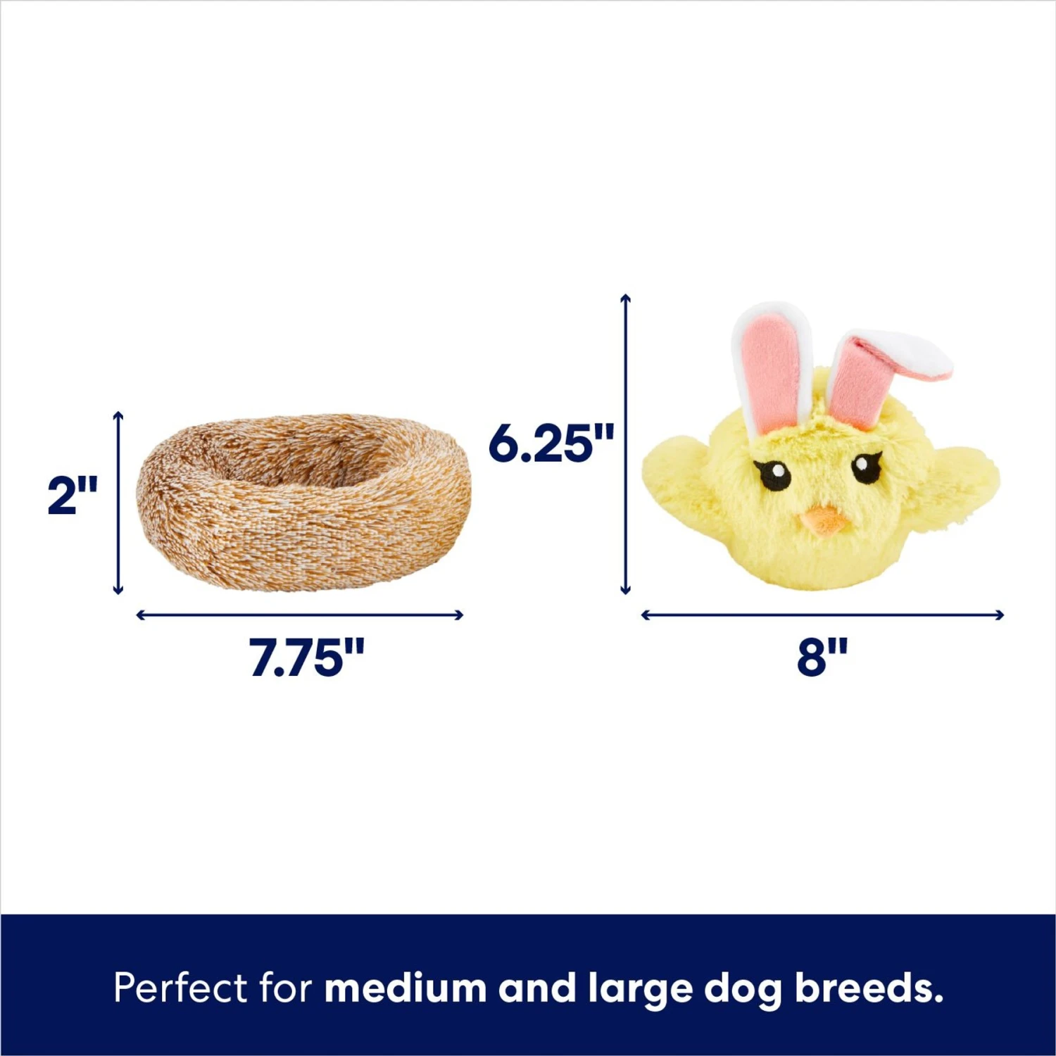 Frisco Easter Chick In Nest 2-in-1 Plush Squeaky Dog Toy 4 Frisco Easter Chick In Nest 2-in-1 Plush Squeaky Dog Toy - Image 2