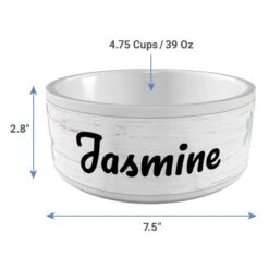 Frisco Personalized Rustic Ceramic Dog Bowl, 4.75-cup, 38oz -The Pet Haven Shop 306764 PT3. AC SS1800 V1636036401