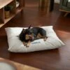 Frisco Personalized Knife Edge Bed, Beige Linen, X-Large -The Pet Haven Shop 311760 MAIN. AC SS1800 V1633102909
