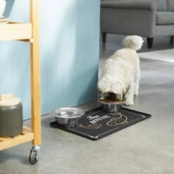 Frisco Silicone Fish Print Dog & Cat Food Mat, Black 10 Frisco Silicone Fish Print Dog & Cat Food Mat, Black -The Pet Haven Shop 311953 PT2. AC SS1800 V1642542742