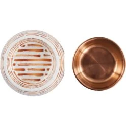 Frisco Copper Print Design Stainless Steel Dog & Cat Bowl -The Pet Haven Shop 311975 PT4. AC SS1800 V1643391116