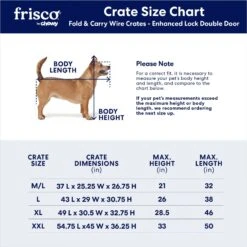 Frisco XX-Large Heavy Duty Enhanced Lock Double Door Wire Dog Crate, Fold & Carry Wire Dog Crate & Mat Kit, 54" -The Pet Haven Shop 318116 PT2. AC SS1800 V1634322381