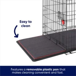 Frisco XX-Large Heavy Duty Enhanced Lock Double Door Wire Dog Crate, Fold & Carry Wire Dog Crate & Mat Kit, 54" -The Pet Haven Shop 318116 PT4. AC SS1800 V1634155019