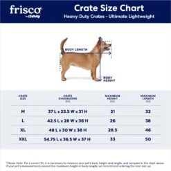 Frisco Ultimate Lightweight Heavy Duty Foldable & Stackable Steel Metal Single Door Dog Crate -The Pet Haven Shop 326416 PT2. AC SS1800 V1645739508