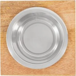 Frisco Premium Wood Elevated Single Dog & Cat Bowl -The Pet Haven Shop 331493 PT4. AC SS1800 V1657656892