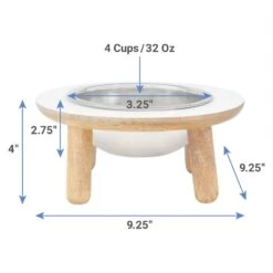 Frisco Premium Round Shape Elevated Single Dog & Cat Bowl -The Pet Haven Shop 331502 PT1. AC SS1800 V1652976445
