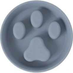 Frisco Silicone Stainless Paw Steel Slow Feeder Dog & Cat Bowl -The Pet Haven Shop 331528 PT4. AC SS1800 V1657656874