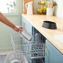 Frisco Long Eared Breed Stainless Steel Dog Bowl, Black, 2 Cup -The Pet Haven Shop 331530 PT6. AC SS1800 V1657656874