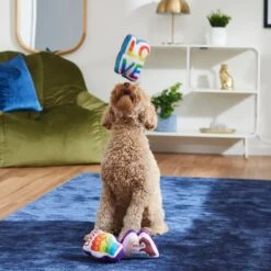 Frisco Pride Symbols Plush Squeaky Dog Toy, 3 Count -The Pet Haven Shop 331630 PT3. AC SS1800 V1647355798