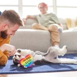 Frisco Pride My Dads Love Me Plush Squeaky Dog Toy -The Pet Haven Shop 331648 PT3. AC SS1800 V1647355984