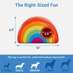 Frisco Pride Rainbow Hide & Seek Puzzle Plush Squeaky Dog Toy -The Pet Haven Shop 331673 PT1. AC SS1800 V1649784998