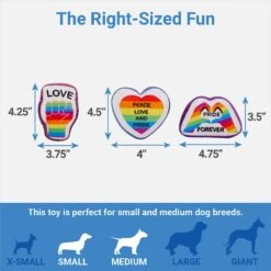 Frisco Pride Rainbow Hide & Seek Puzzle Plush Squeaky Dog Toy -The Pet Haven Shop 331673 PT2. AC SS1800 V1649785282