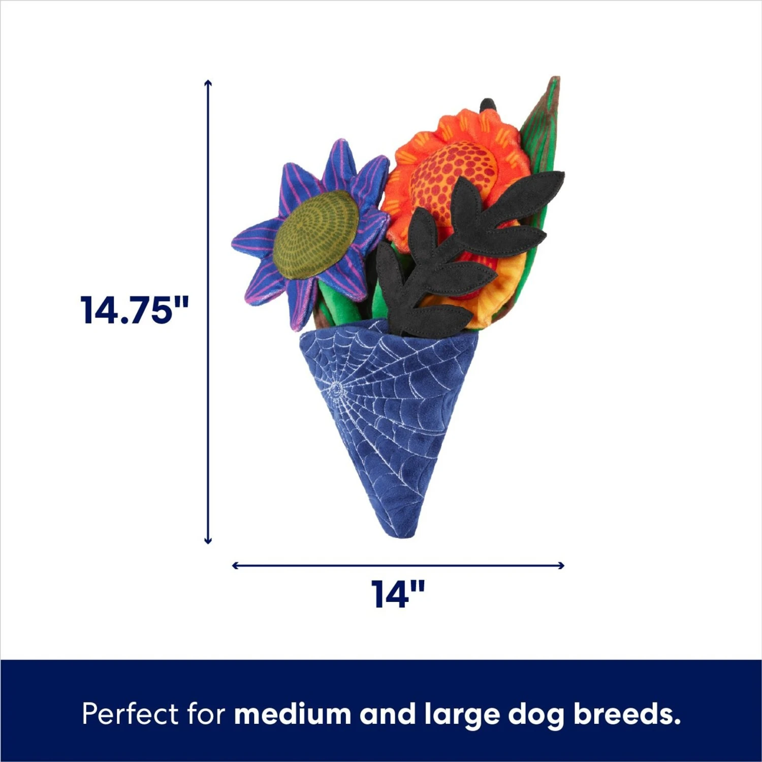 Frisco Halloween Bouquet Plush Squeaky Dog Toy 4 Frisco Halloween Bouquet Plush Squeaky Dog Toy - Image 2