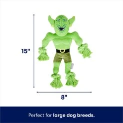 Frisco Halloween Goblin Plush With Rope Squeaky Dog Toy -The Pet Haven Shop 344132 PT1. AC SS1800 V1689878853