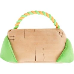 Frisco Halloween "Will Do Tricks For Treats" Sign Plush With Rope Squeaky Dog Toy -The Pet Haven Shop 344172 PT2. AC SS1800 V1657657049