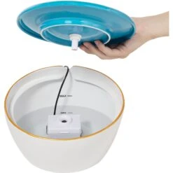 Frisco Ceramic Clouds Dog & Cat Fountain -The Pet Haven Shop 355803 PT3. AC SS1800 V1666109478