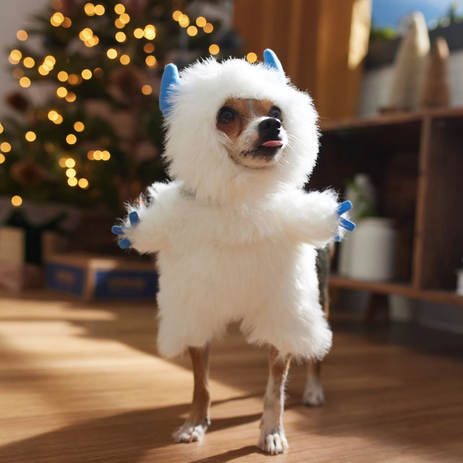 Frisco Front Walking Abominable Snowman Dog & Cat Costume 9 Frisco Front Walking Abominable Snowman Dog & Cat Costume - Image 7