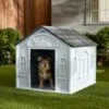 Frisco Deluxe Plastic Outdoor Dog House 2 Frisco Deluxe Plastic Outdoor Dog House -The Pet Haven Shop 370357 MAIN. AC SS1800 V1660701208