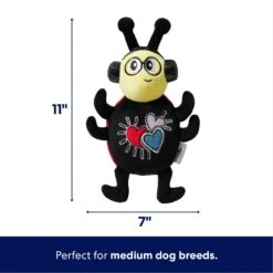 Frisco Valentine Jammin' Ladybug Plush Squeaky Dog Toy 8 Frisco Valentine Jammin' Ladybug Plush Squeaky Dog Toy -The Pet Haven Shop 371083 PT1. AC SS1800 V1701364920