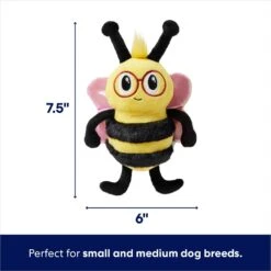 Frisco Valentine Love Buzz Bee Plush Squeaky Dog Toy -The Pet Haven Shop 371085 PT1. AC SS1800 V1701364921