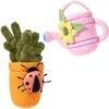 Frisco Spring Potted Plant And Watering Can Plush Squeaky Dog Toy -The Pet Haven Shop 541494 MAIN. AC SS1800 V1670608501