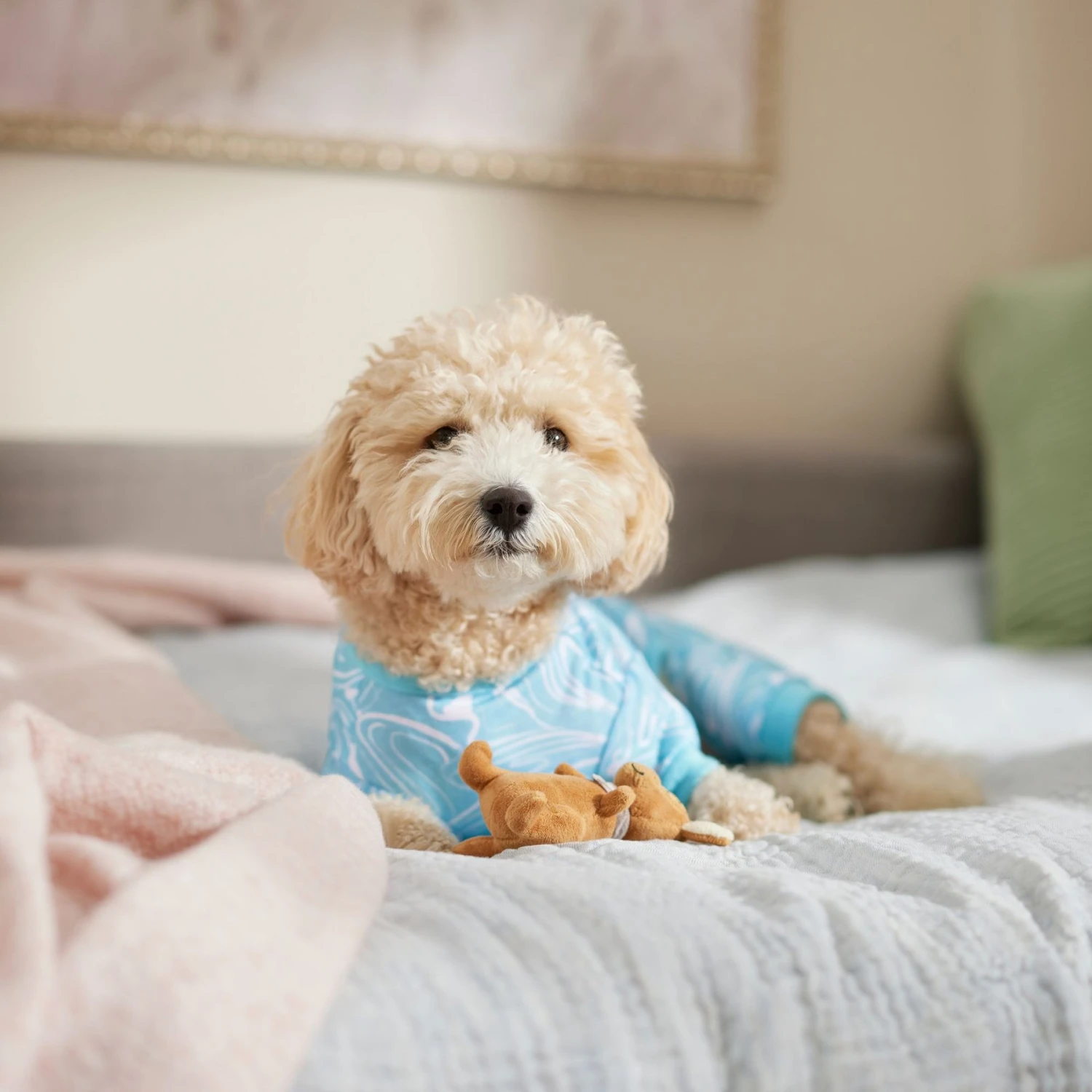 Frisco Blue Ocean Waves Dog & Cat Jersey PJs 7 Frisco Blue Ocean Waves Dog & Cat Jersey PJs - Image 5
