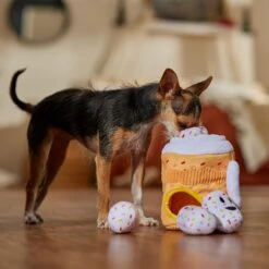 Frisco Halloween Fall Latte Hide & Seek Puzzle Plush Squeaky Dog Toy -The Pet Haven Shop 668326 PT3. AC SS1800 V1689350590