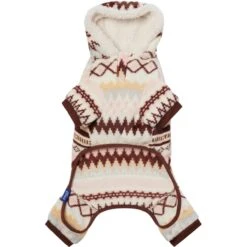 Frisco Fairisle Cozy Plush Fleece Dog & Cat PJs, Cream -The Pet Haven Shop 719006 PT5. AC SS1800 V1692720254