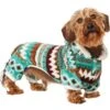 Frisco Fairisle Cozy Plush Fleece Dog & Cat PJs, Green