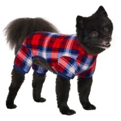 Frisco Cozy Plush Fleece Dog & Cat PJs, Plaid