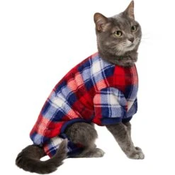 Frisco Cozy Plush Fleece Dog & Cat PJs, Plaid 12 Frisco Cozy Plush Fleece Dog & Cat PJs, Plaid -The Pet Haven Shop 719102 PT2. AC SS1800 V1692202558