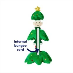 Frisco Holiday Elf In A Tree Bungee Plush Squeaky Dog Toy -The Pet Haven Shop 739846 PT2. AC SS1800 V1695045362