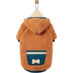 Frisco Wubby Textured Fleece Dog & Cat Hoodie W/ Pocket -The Pet Haven Shop 742510 PT3. AC SS1800 V1692377818
