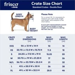 Frisco Fold & Carry Double Door Collapsible Wire Dog Crate -The Pet Haven Shop 88789 PT2. AC SS1800 V1667228179