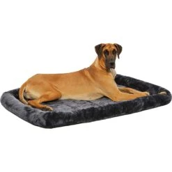Frisco Heavy Duty Single Door Wire Dog Crate & MidWest Quiet Time Fleece Dog Crate Mat -The Pet Haven Shop 933510 PT6. AC SS1800 V1692305508