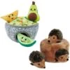 Frisco Guacamole Hide & Seek Puzzle Plush Squeaky Dog Toy & ZippyPaws Burrow Squeaky Hide & Seek Plush Dog Toy, Hedgehog Den -The Pet Haven Shop 933622 MAIN. AC SS1800 V1693327347
