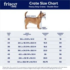 Frisco XX-Large Heavy Duty Double Door Wire Dog Crate, 54 Inch -The Pet Haven Shop 97489 PT2. AC SS1800 V1667859374