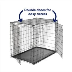 Frisco XX-Large Heavy Duty Double Door Wire Dog Crate, 54 Inch -The Pet Haven Shop 97489 PT3. AC SS1800 V1667228484