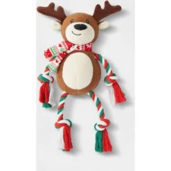 Frisco Holiday Snowman Plush With Rope Squeaky Dog Toy & Frisco Holiday Reindeer Plush With Rope Squeaky Dog Toy -The Pet Haven Shop 986174 PT5. AC SS1800 V1698258175