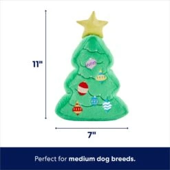 Frisco Holiday Santa's Helpers Plush Squeaky Dog Toy, 3 Count & Frisco Holiday Tree Thin Plush Squeaky Dog Toy -The Pet Haven Shop 986222 PT6. AC SS1800 V1698257735