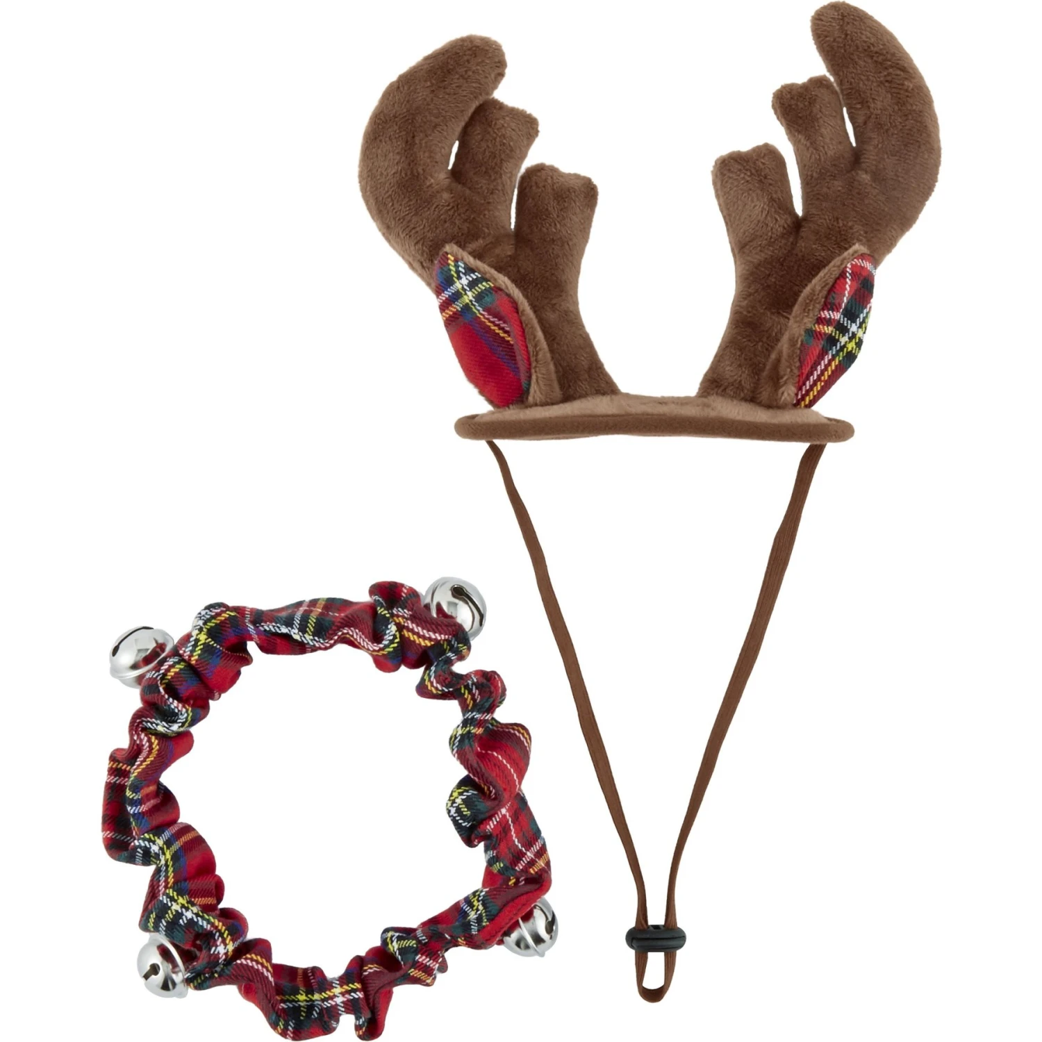 Frisco Jingle Bells Dog & Cat Holiday Collar With Bells, 1 Count & Frisco Holiday Antler Headband & Bell Collar Dog & Cat Costume 8 Frisco Jingle Bells Dog & Cat Holiday Collar With Bells, 1 Count & Frisco Holiday Antler Headband & Bell Collar Dog & Cat Costume - Image 6